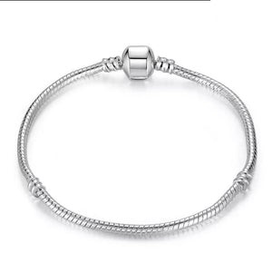 Pulsera Brazalete Tipo Pandora Flexible Plateada